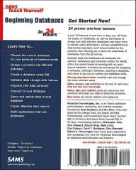 Alternative view 2 of Sams Teach Yourself Beginning Databases in 24 Hours