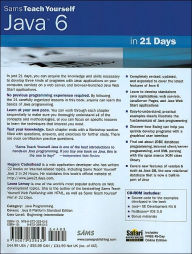 Alternative view 2 of Sams Teach Yourself Java 6 in 21 Days