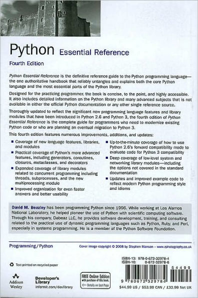 Python Essential Reference / Edition 4
