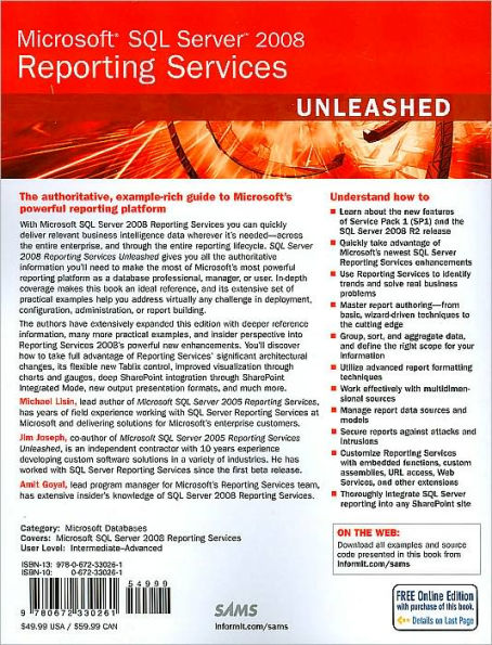 Microsoft SQL Server 2008 Reporting Services Unleashed