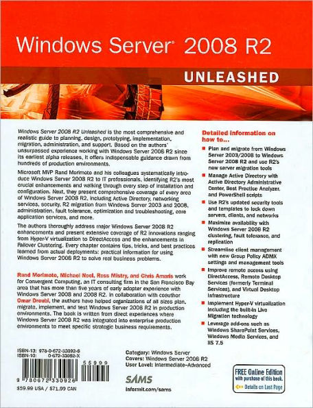 Windows Server 2008 R2 Unleashed