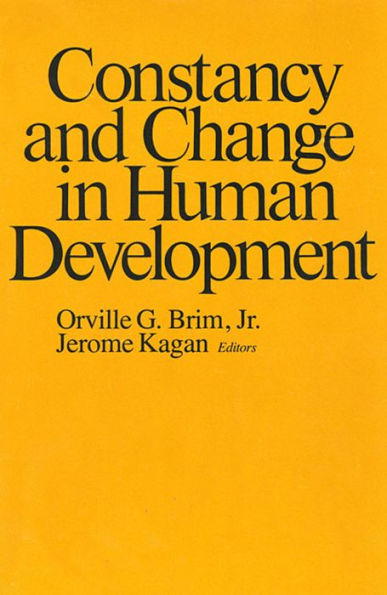Constancy and Change in Human Development