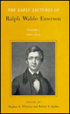 Title: Early Lectures of Ralph Waldo Emerson, Volume I: 1833-1836, Author: Ralph Waldo Emerson