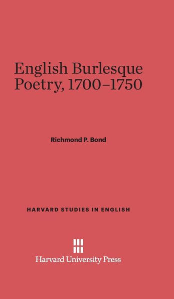 English Burlesque Poetry, 1700-1750