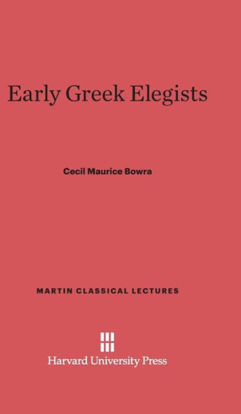 Early Greek Elegists