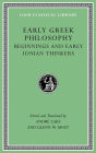 Early Greek Philosophy, Volume I: Introductory and Reference Materials