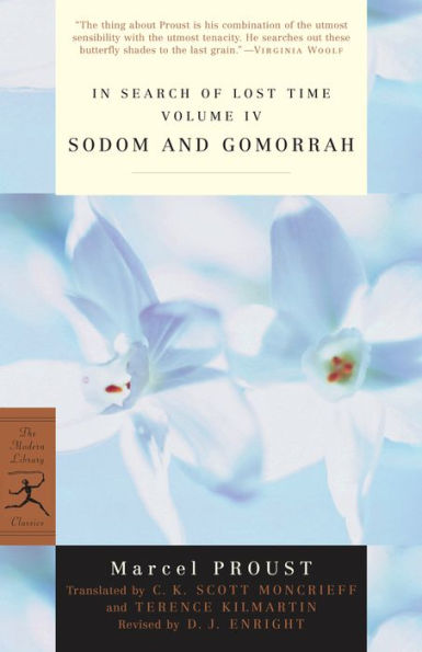 Sodom and Gomorrah: In Search of Lost Time, Volume IV (Modern Library Series)