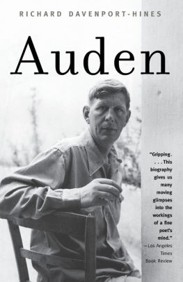 Auden by Richard DavenportHines, Paperback Barnes & Noble®