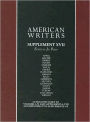 American Writers Supplement: Max Apple to Franz Wright / Edition 17