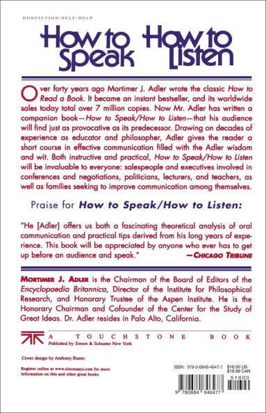 How to Speak How to Listen