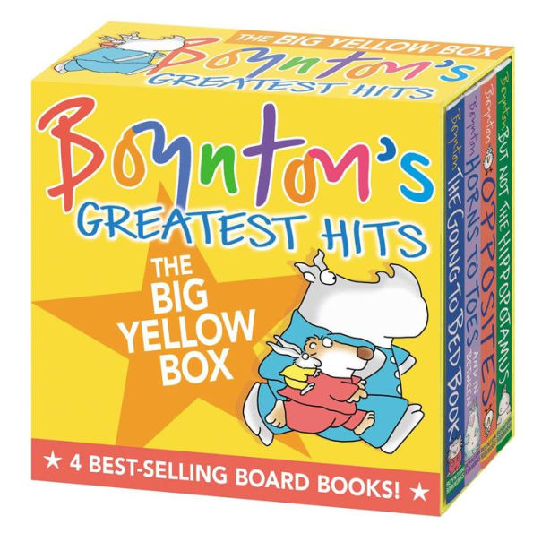 Boynton's Greatest Hits The Big Yellow Box (Boxed Set): The Going to Bed Book; Horns to Toes; Opposites; But Not the Hippopotamus