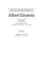 The Collected Papers of Albert Einstein, Volume 5 (English): The Swiss Years: Correspondence, 1902-1914. (English translation supplement)