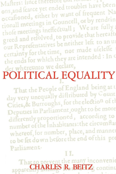 Political Equality: An Essay in Democratic Theory / Edition 1