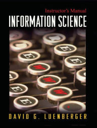 Title: Information Science / Edition 1, Author: David G. Luenberger
