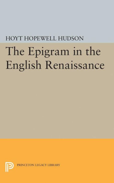 Epigram the English Renaissance