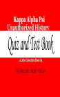 Kappa Alpha Psi Unauthorized History: Quiz and Test Book