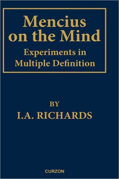 Mencius on the Mind: Experiments in Multiple Definition / Edition 1