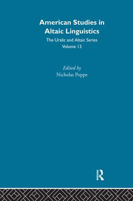 American Studies in Altaic Linguistics / Edition 1