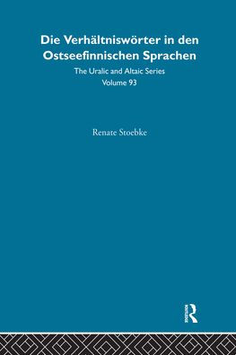Die Verhaltnisworter in Den Ostseefinnischen Sprachen