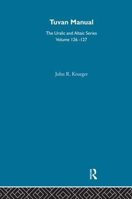 A Tuvan Manual / Edition 1
