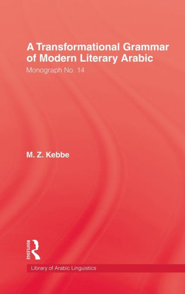 Transformational Grammar Of Modern Literary Arabic / Edition 1