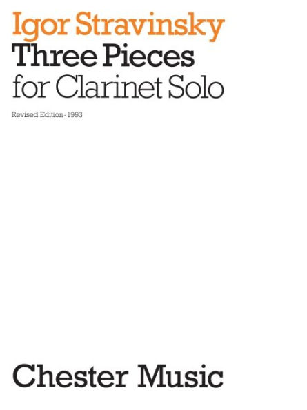 3 Pieces for Clarinet Solo