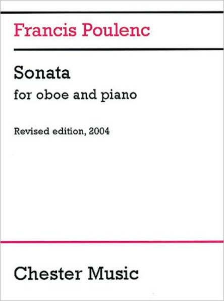 Sonata for Oboe and Piano: Revised edition, 2004