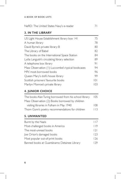 A Book of Book Lists: A Bibliophile's Compendium