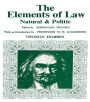 Elements of Law, Natural and Political / Edition 1