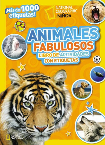 Animales fabulosos: Libro de actividades con etiquetas