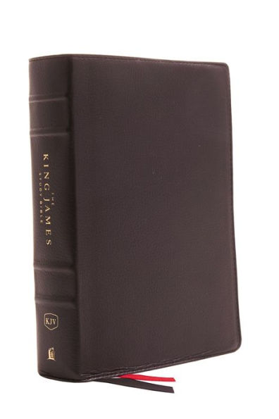 KJV, The King James Study Bible, Genuine Leather, Black, Red Letter ...