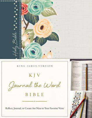 Kjv Journal The Word Bible Hardcover Green Floral Cloth Red Letter Edition Reflect Journal Or Create Art Next To Your Favorite Verses Hardcover