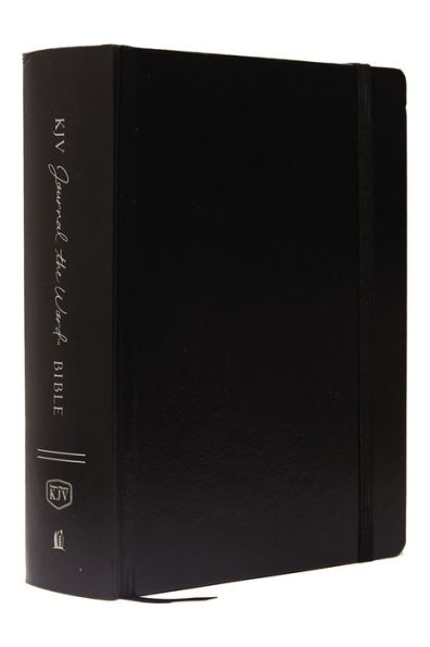KJV Large Print Bible, Journal the Word, Reflect, Journal or Create Art Next to Your Favorite Verses (Black Hardcover, Red Letter, Comfort Print: King James Version, Holy Bible)