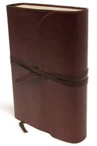 Title: NKJV, Journal the Word Bible, Large Print, Premium Leather, Brown, Red Letter: Reflect on Your Favorite Verses, Author: Thomas Nelson