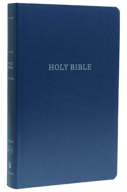 KJV Holy Bible: Gift and Award, Blue Leather-Look, Red Letter, Comfort ...