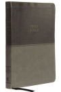 KJV, Value Thinline Bible, Large Print, Leathersoft, Gray, Red Letter, Comfort Print: Holy Bible, King James Version