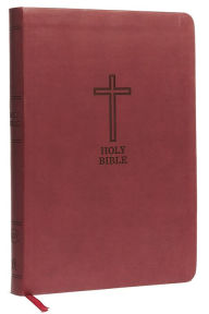 Title: KJV Holy Bible: Value Large Print Thinline, Burgundy Leathersoft, Red Letter, Comfort Print: King James Version, Author: Thomas Nelson