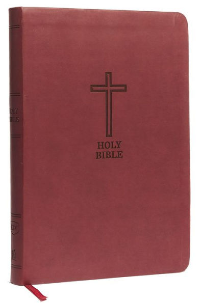 KJV Holy Bible: Value Large Print Thinline, Burgundy Leathersoft, Red Letter, Comfort Print: King James Version: Holy Bible, King James Version