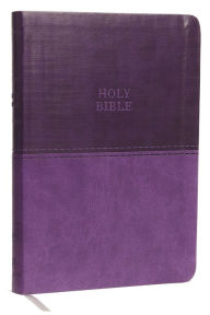 Title: KJV Holy Bible: Value Large Print Thinline, Purple Leathersoft, Red Letter, Comfort Print: King James Version, Author: Thomas Nelson