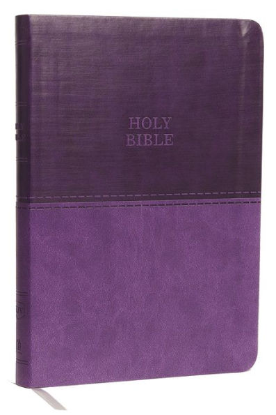 KJV Holy Bible: Value Large Print Thinline, Purple Leathersoft, Red Letter, Comfort Print: King James Version