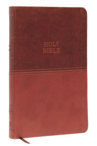 Title: KJV Holy Bible: Value Thinline, Brown Leathersoft, Red Letter, Comfort Print: King James Version: Holy Bible, King James Version, Author: Thomas Nelson