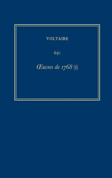 Complete Works of Voltaire 65C: Oeuvres de 1768 (I)