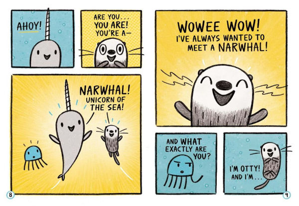 Narwhal's Otter Friend (A Narwhal and Jelly Book #4)