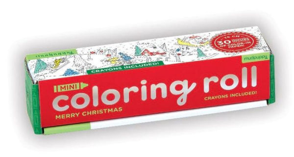 Merry Christmas Mini Coloring Roll