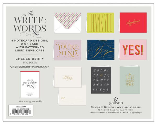 Cheree Berry The Write Words Greeting Assortment with Booklet