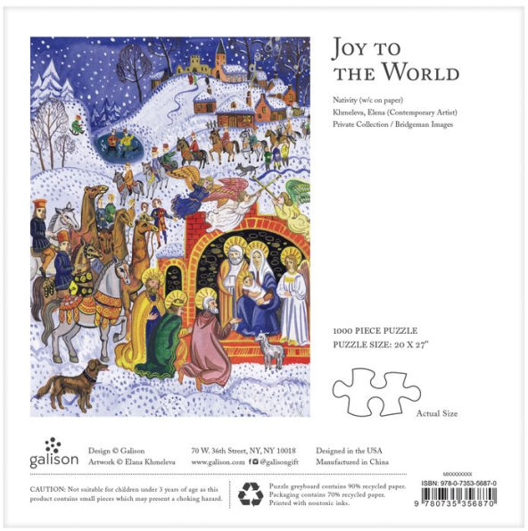 Joy To The World Square Boxed 1000 Piece Puzzle