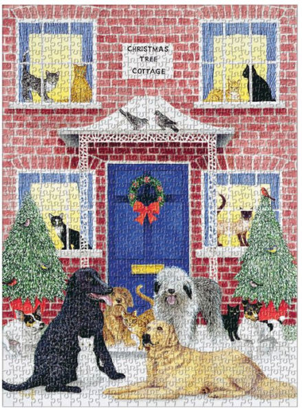 Christmas Cottage Square Boxed 1000 Piece Puzzle