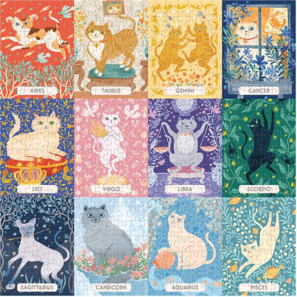 Cat Zodiac 500 Piece Puzzle