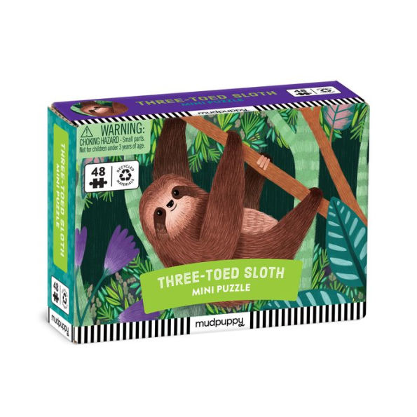 Three-Toed Sloth 48 Piece Mini Puzzle