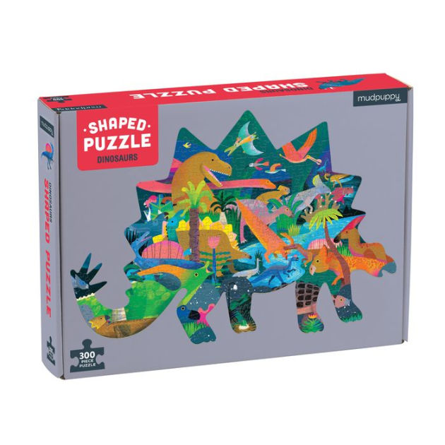 Dinosaurs 300 Piece Shaped Scene Puzzle by Mudpuppy | Barnes & Noble®